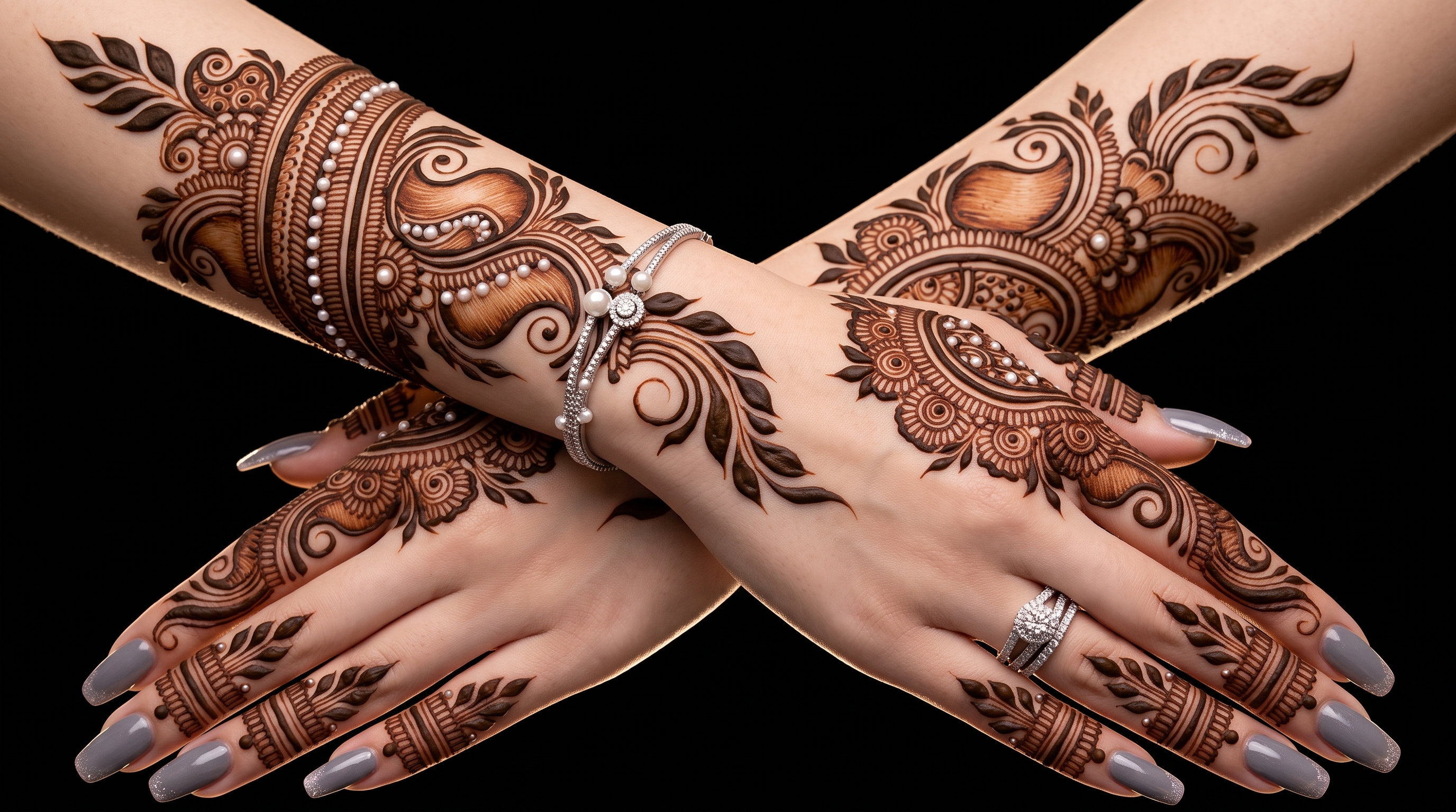 Arabic style mehndi design