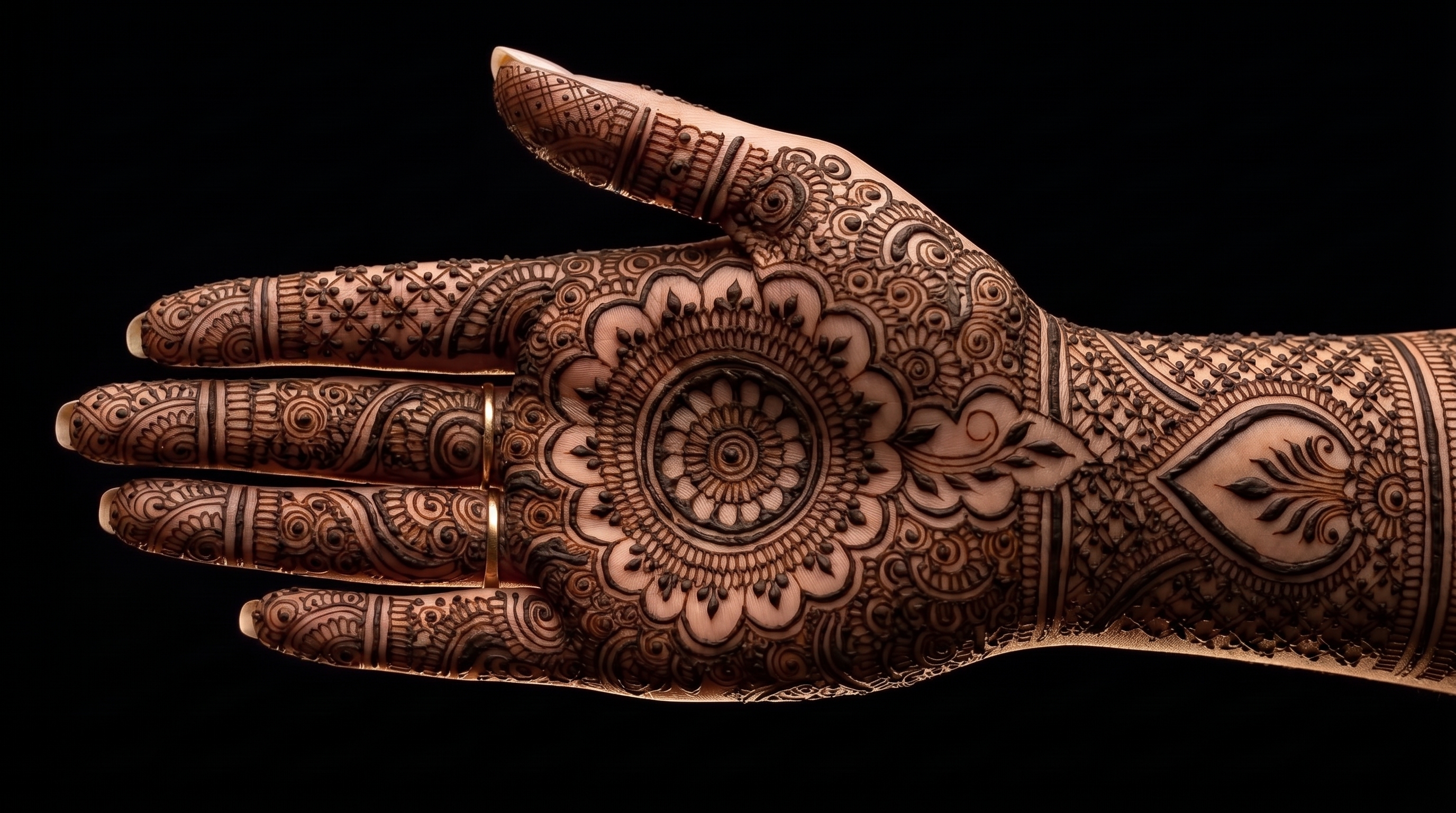 Traditional mehndi design